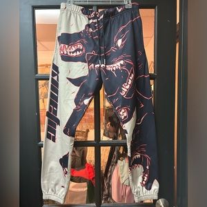Kinetic Kings Sweatpants Size M Wild Dogs Pattern